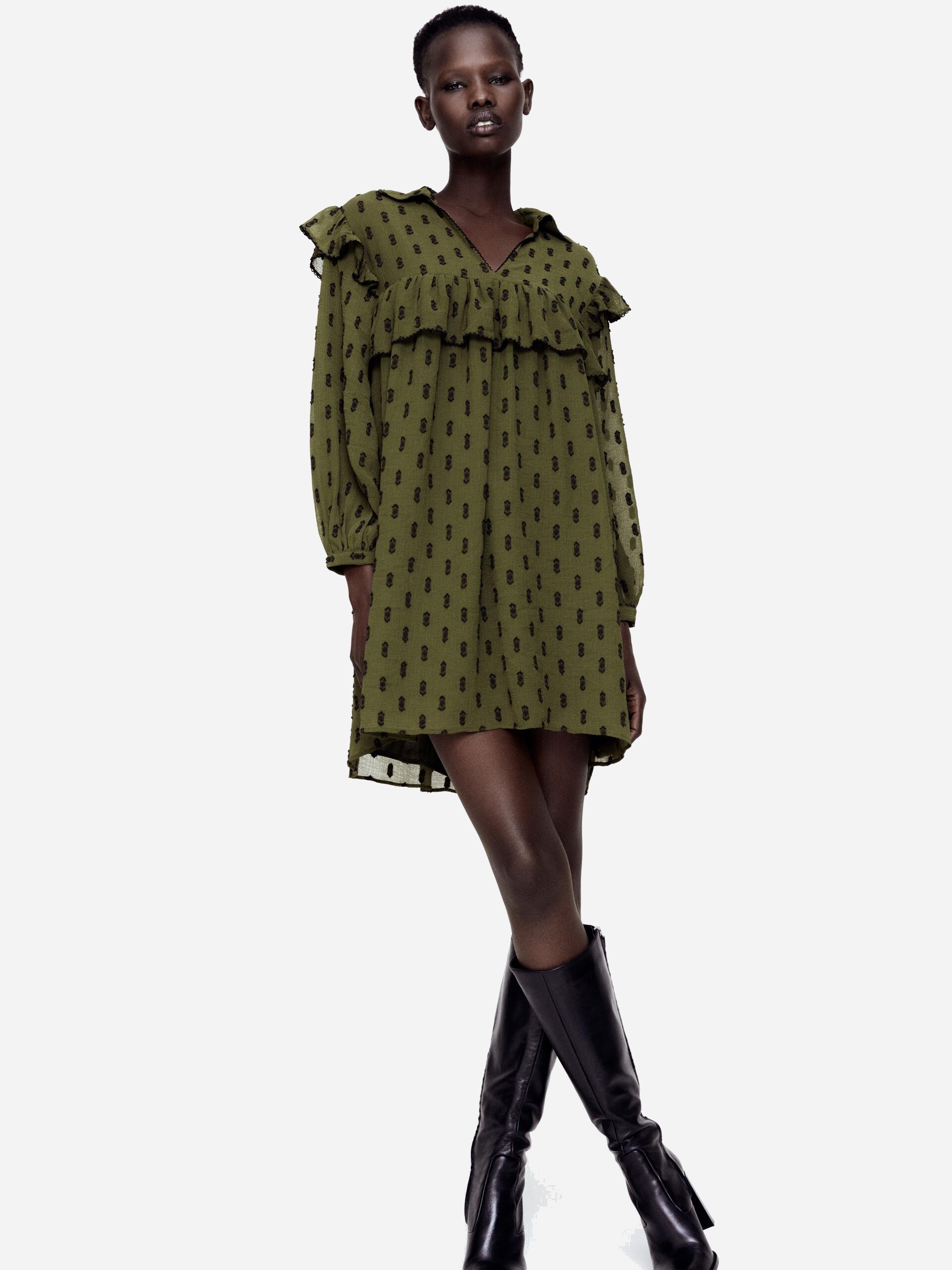 

Платье Zara 7521/229/505 XL Зеленое