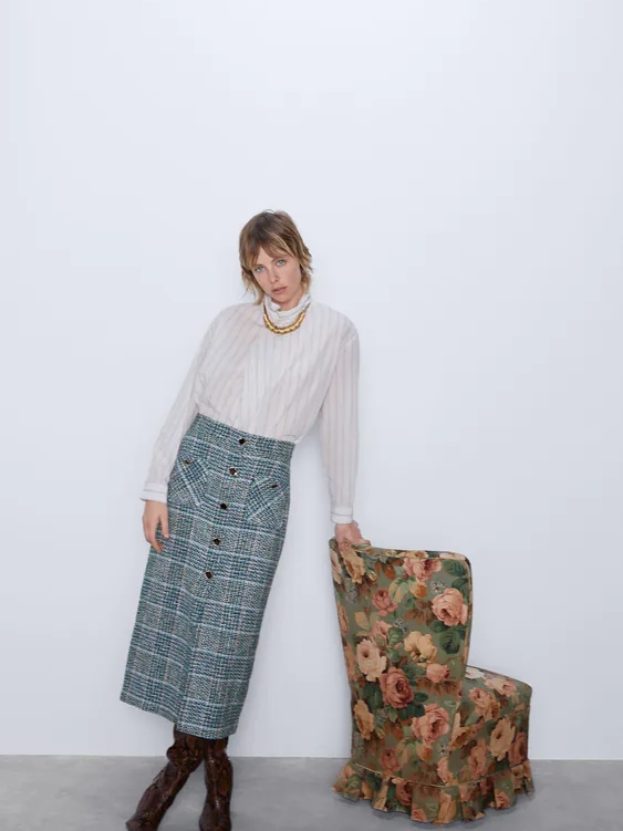 

Юбка Zara 7563/064/500 S Зеленая