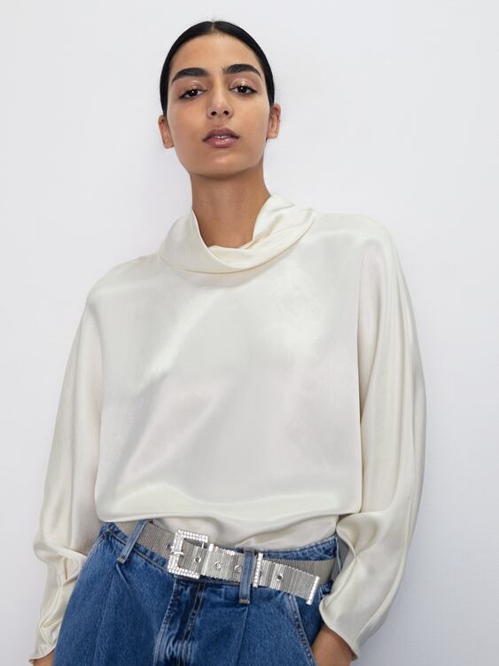 

Блузка Zara 8462/686/712 XL Молочная