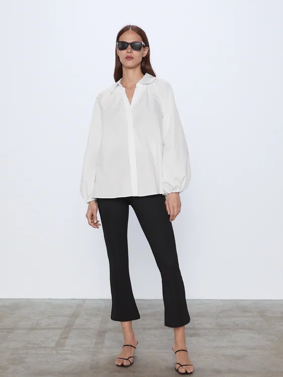 

Блузка Zara 8532/201/250 M Белая