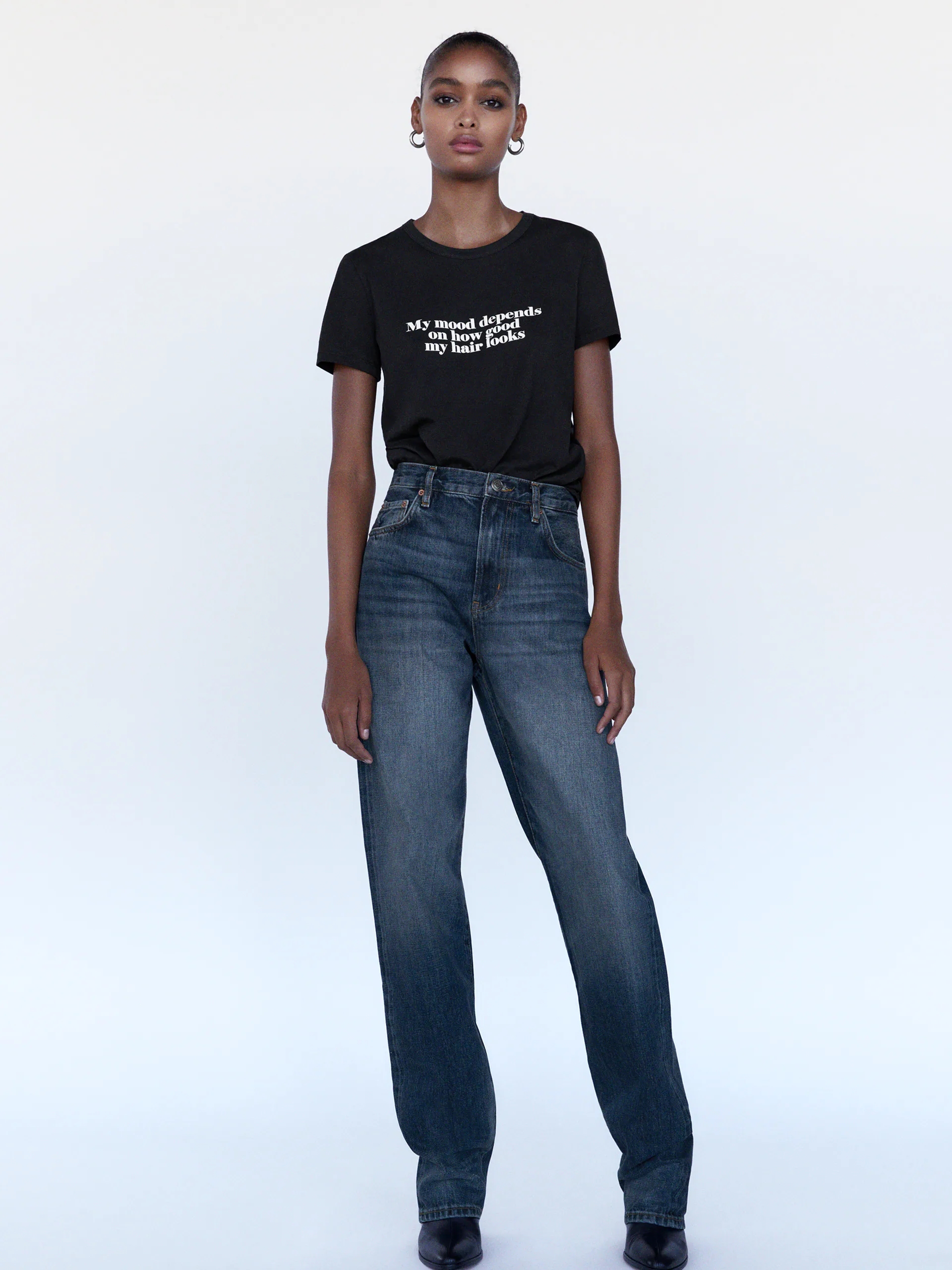 

Футболка Zara 9362/626/800  Черная, Футболка Zara 9362/626/800 M Черная