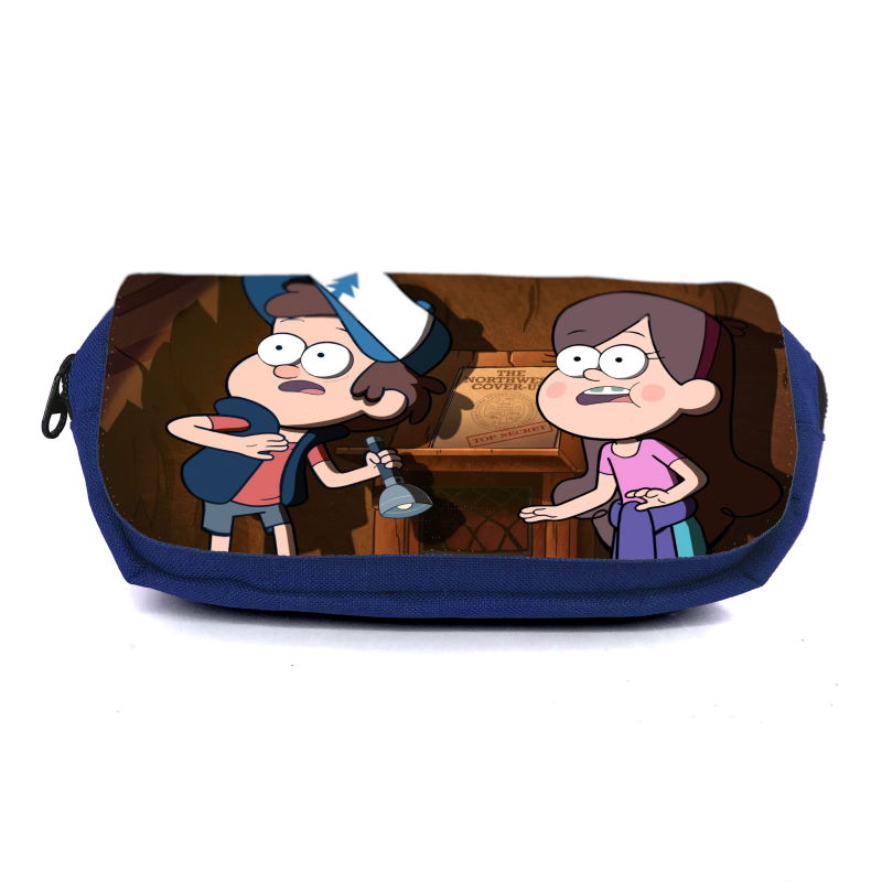 

Школьный пенал Гравити Фолз 007 (Gravity Falls) органайзер универсальный (GFS-007-blu) синий