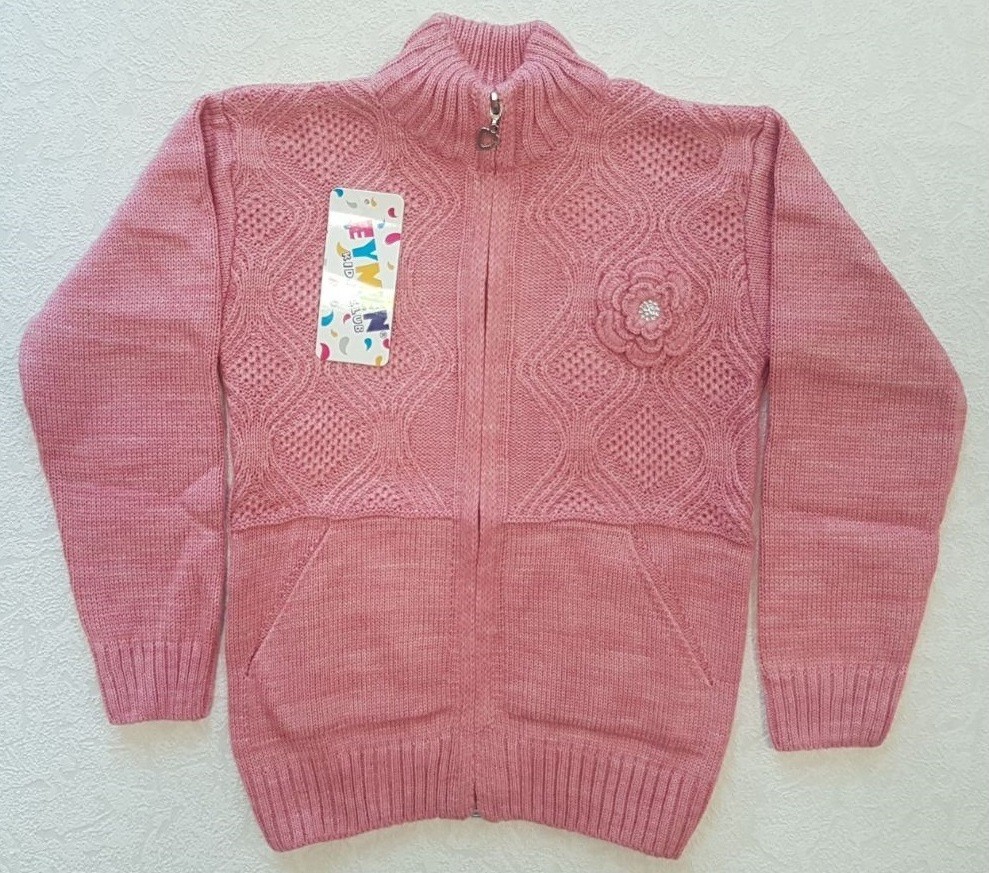 

Кофта в'язана для дівчинки рожева ESMA 608-104