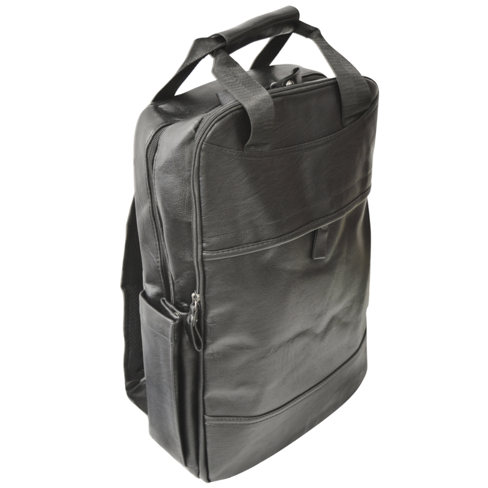 

Рюкзак з екошкіри 32 х 40 х 8 см 41249-UN чорний