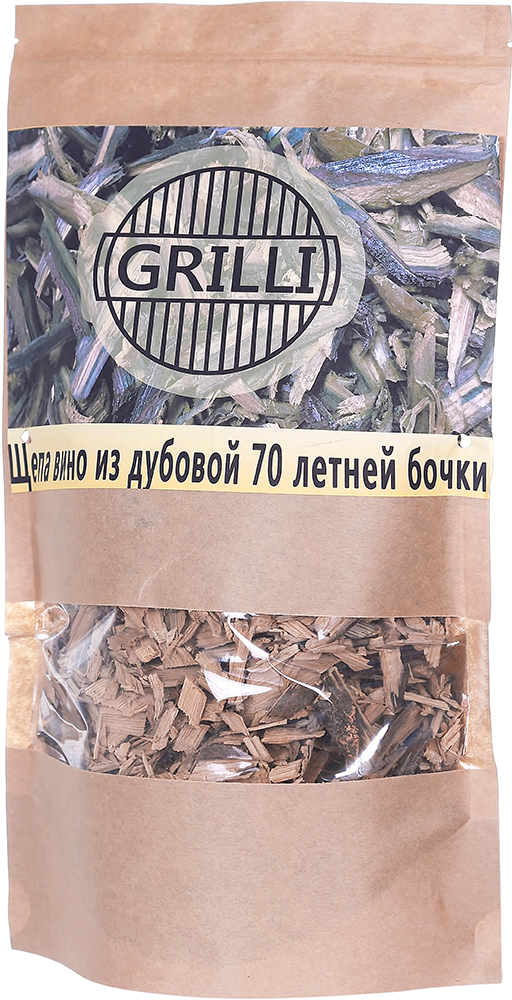 

Щепа для копчения Grilli из дубовой винной бочки рубленая (77780)