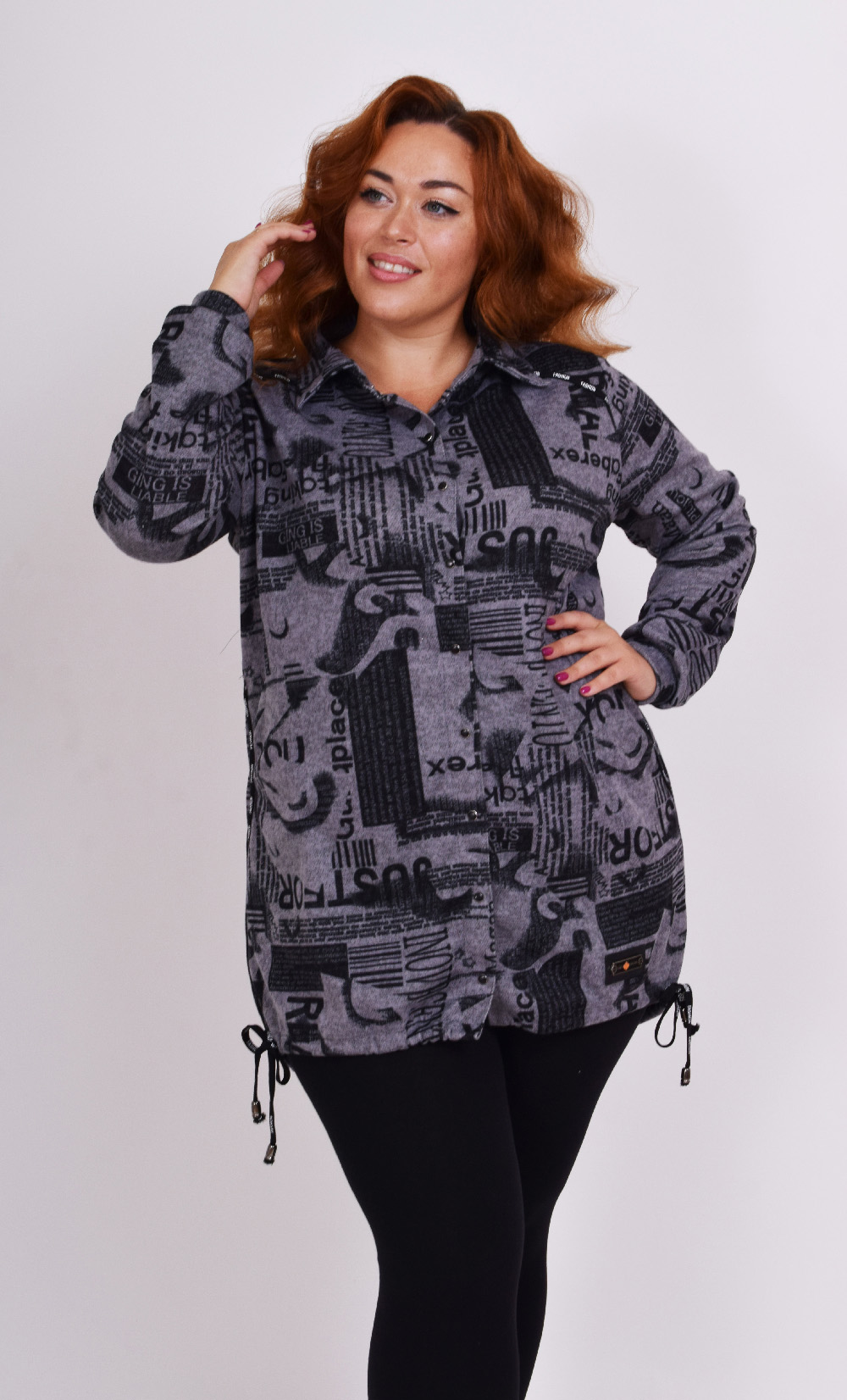 

Женская туника Lady Look газета 135 серая 54