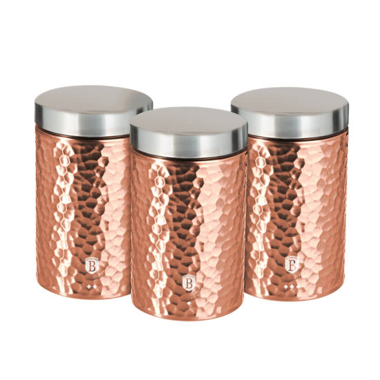

Набор банок Berlinger Haus Rose Gold Metallic Line BH-6715 (3 пр)