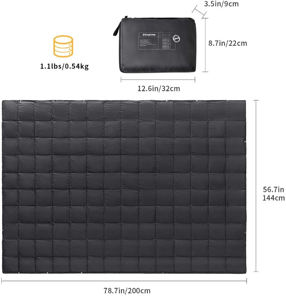 

Спальний мішок KingCamp SMART 540 (KS2013) L BLACK