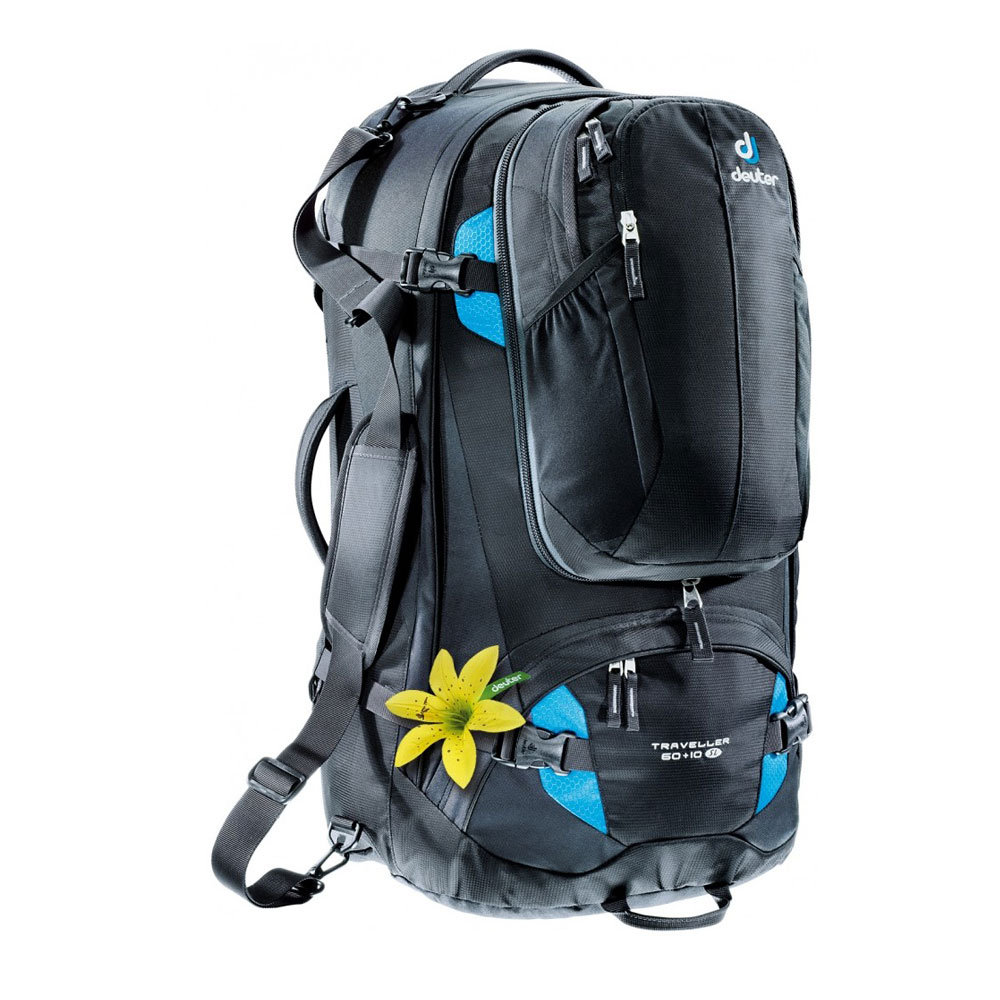 

Рюкзак Deuter Traveller SL, 60 + 10 л, black-turquoise