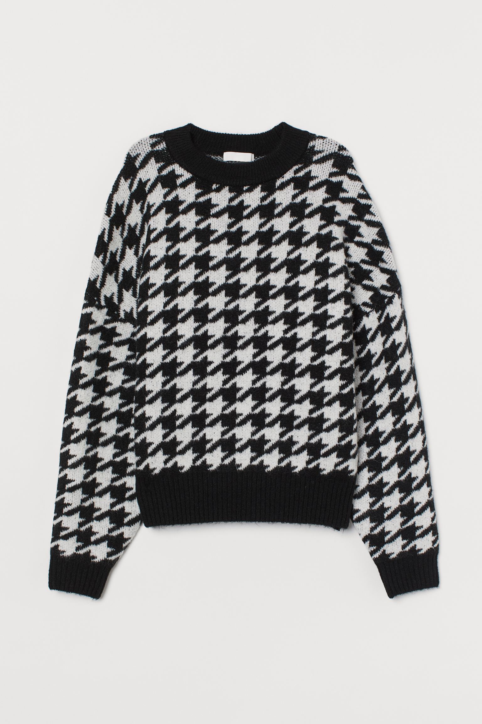 

Джемпер H&M XL черно белый узор 17088264921