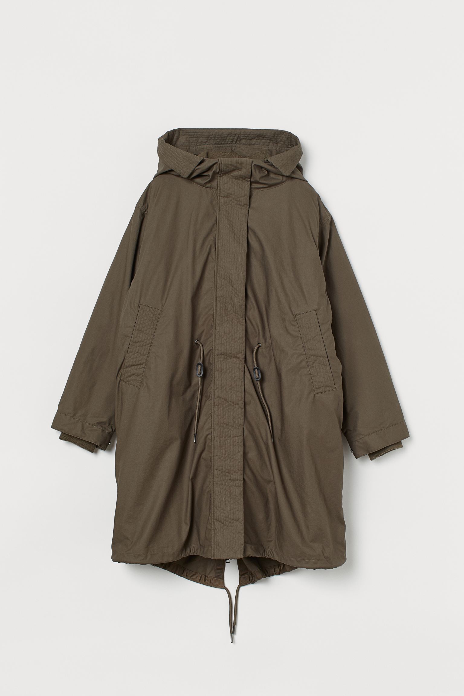 

Парка (двойная) H&M  хаки 6089178102, Парка (двойная) H&M L хаки 6089178102