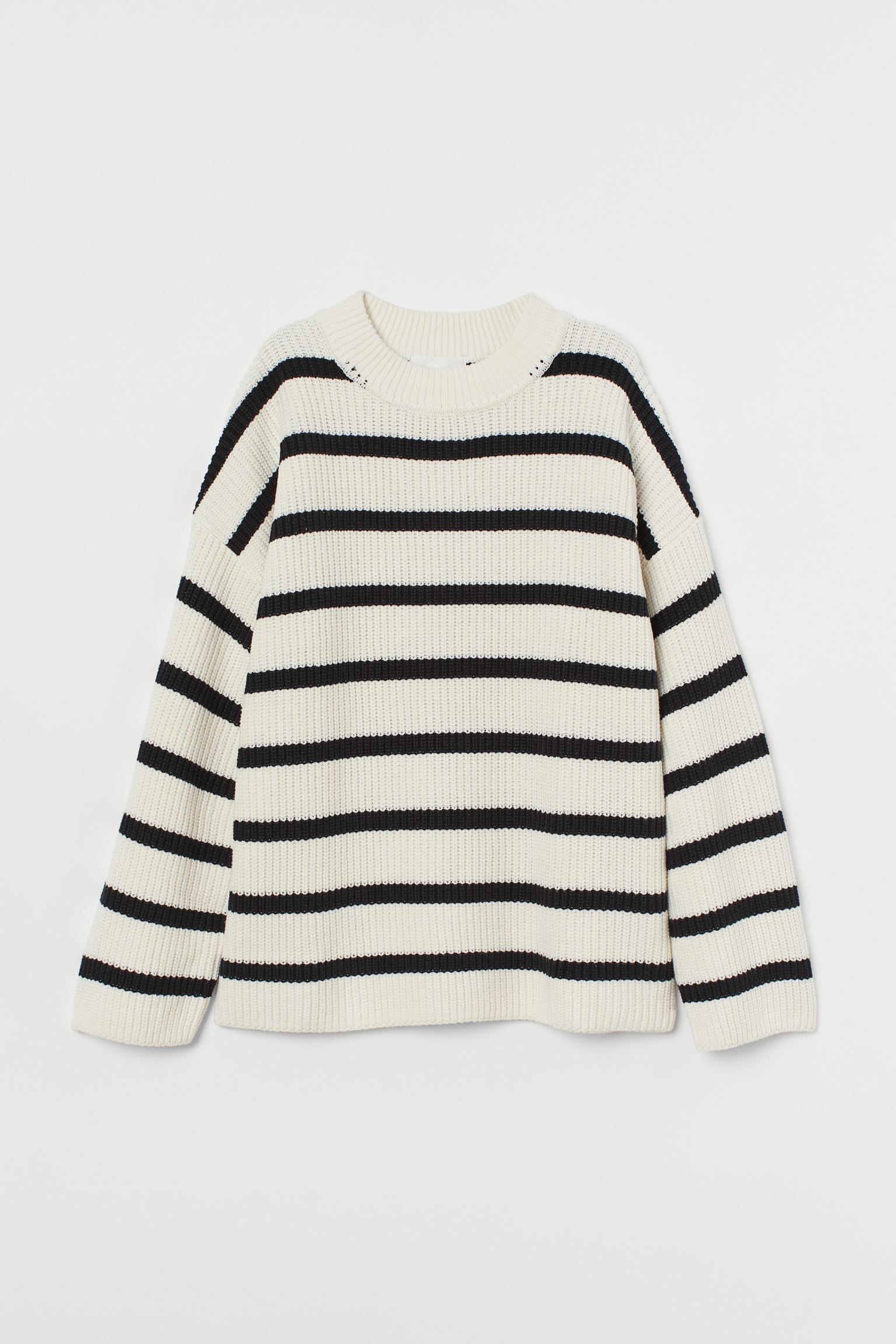 

Джемпер H&M M белый полоска 9038635832