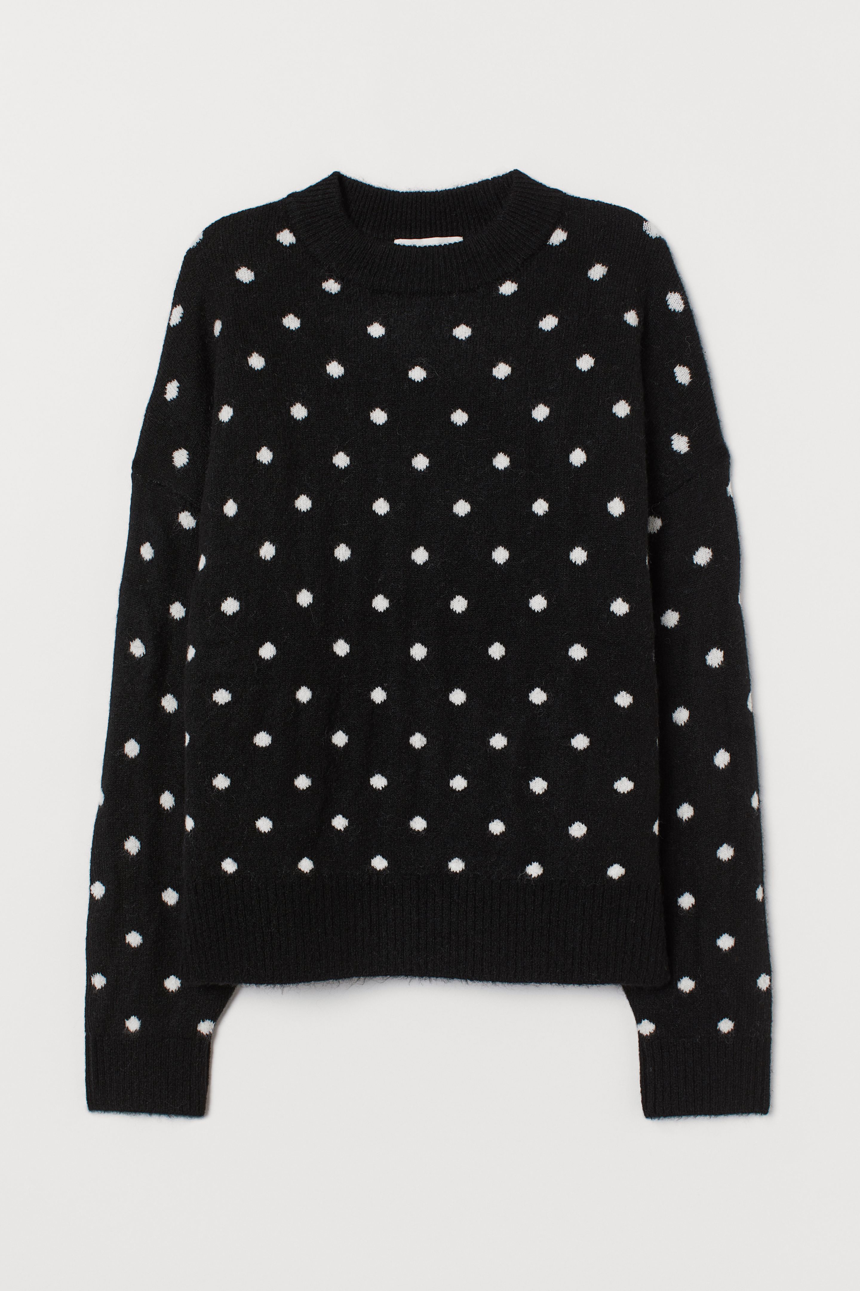 

Джемпер H&M XS черный белый горох 8264921