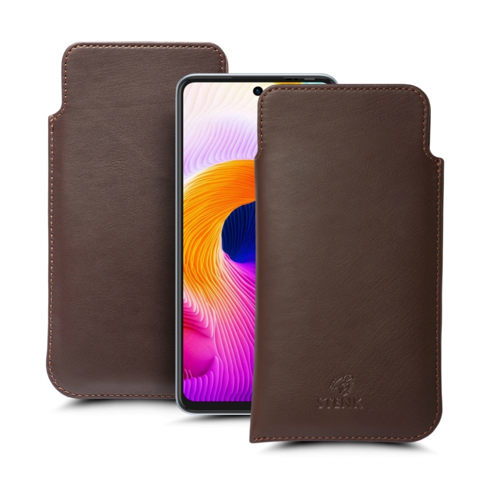 

Футляр Stenk Elegance для TECNO Camon 17P Коричневый