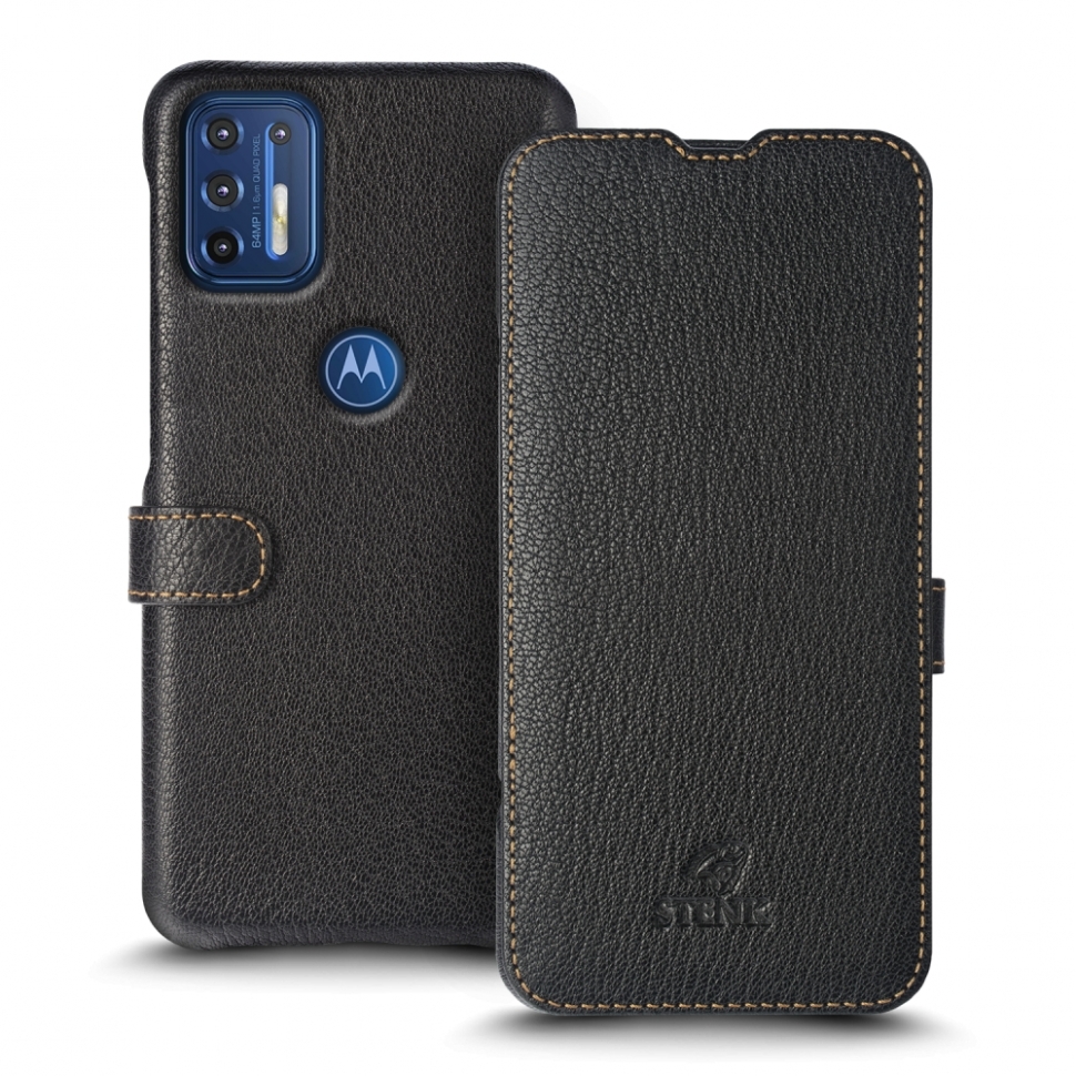 

Чехол книжка Stenk Premium для Motorola Moto G9 Plus Черный