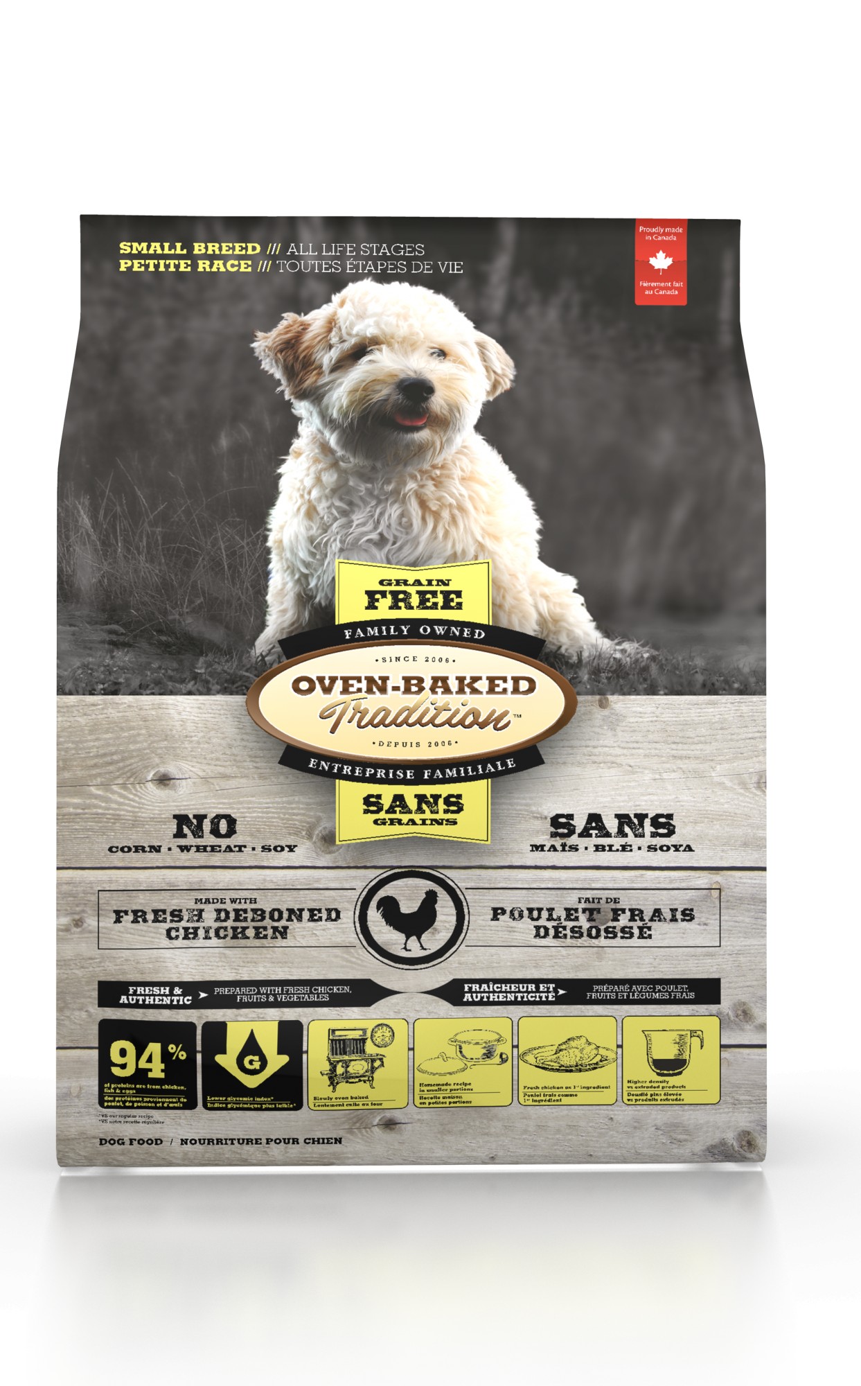 

Сухой корм для собак малых пород Bio Biscuit Oven-Baked Tradition беззерновой со свежего мяса курицы 1 кг ( 9805-2.2UE)