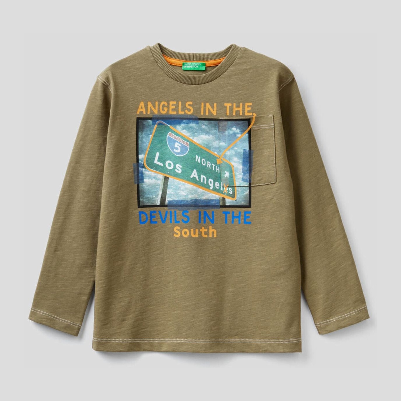

Футболка с длинными рукавами United Colors of Benetton 3F93C15CD.G-22Y XL 150 см