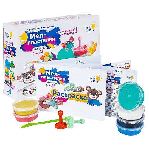 

Набор для творчества "Мел-пластилин" Genio Kids (TA1317)
