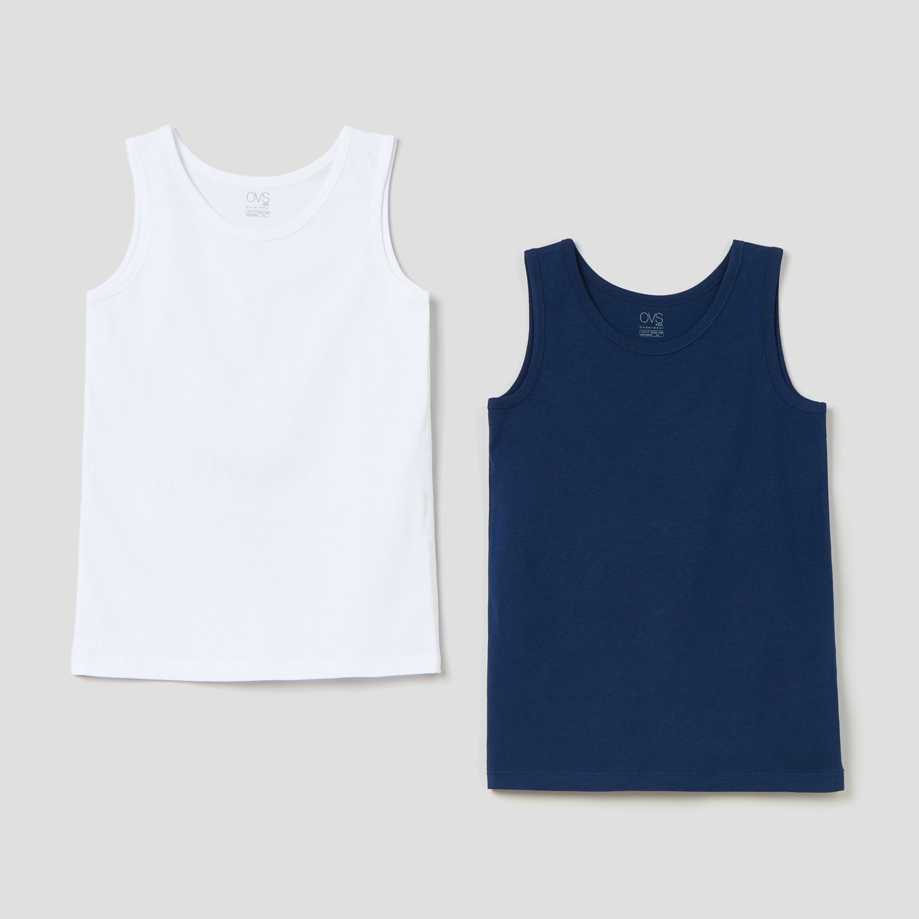 

Майка OVS 1286575 164-170 см 2 шт White/Blue