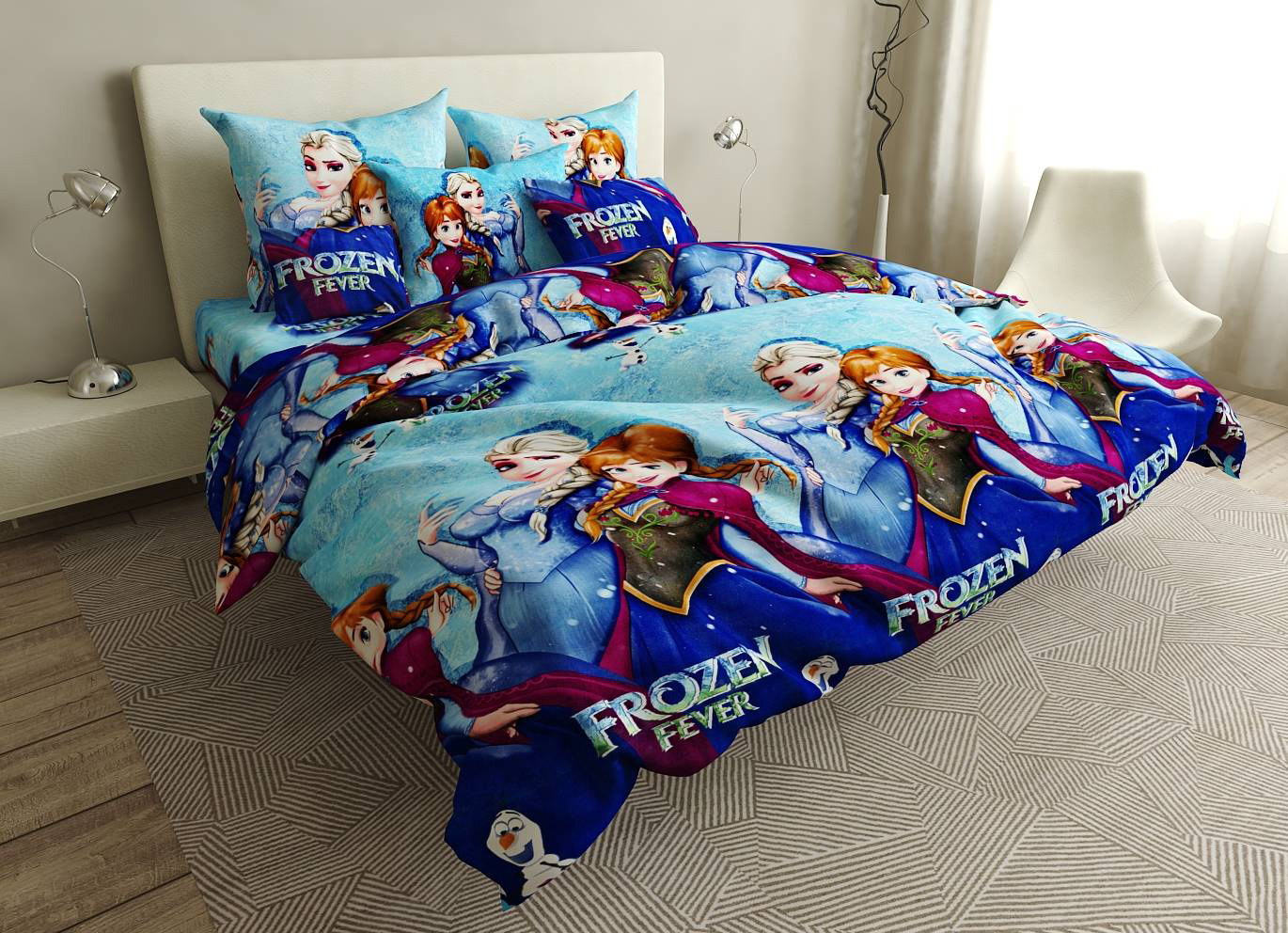

Комплект постельного белья MirSon Бязь 17-0411-1 Frozen Forever 160х220