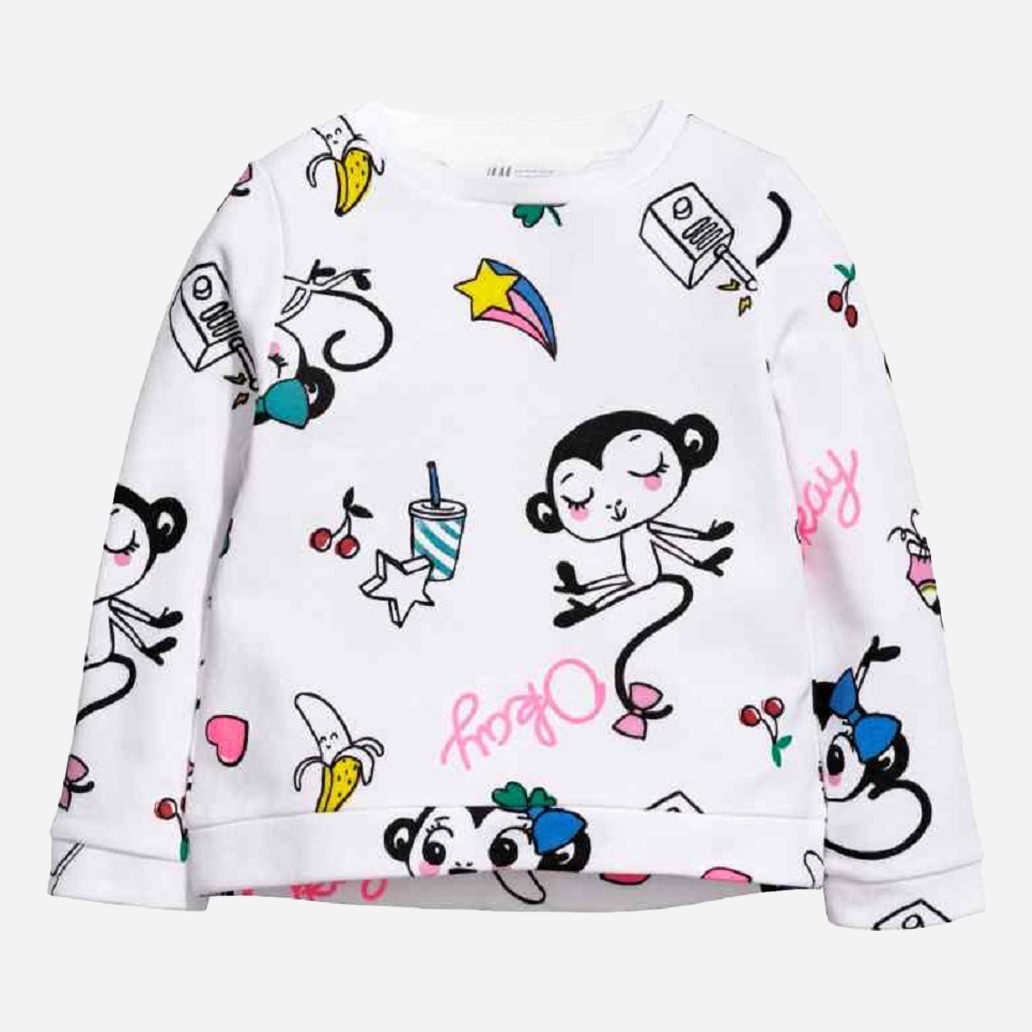 

Свитшот H&M 0571659 122-128 см Белый
