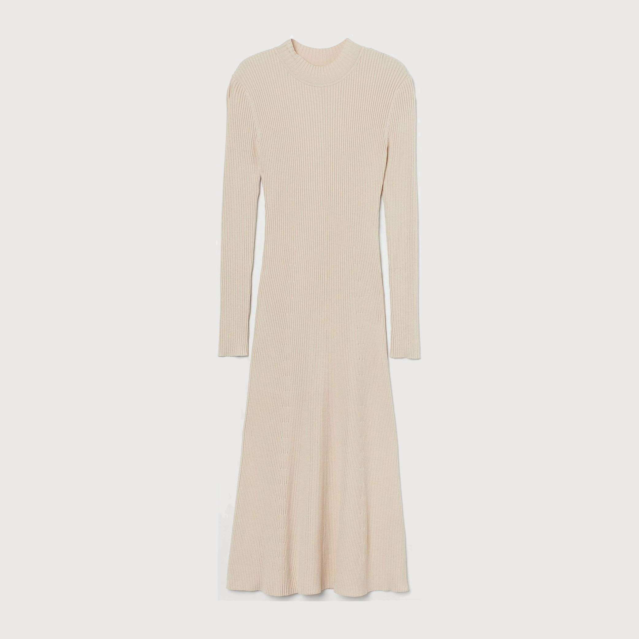

Платье H&M 9625562wtr M Светло-бежевое