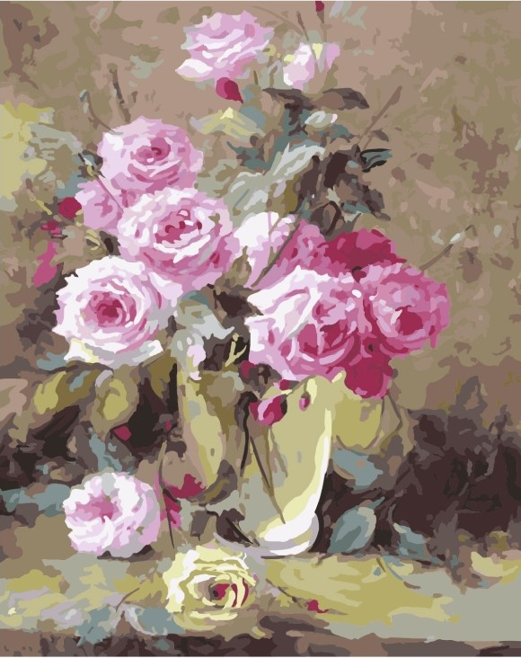 

Картина по номерам (Потрясающий букет) bk_1100