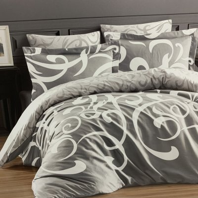 

Евро постельное белье Cotton Satin Lines Style - Ruya gri