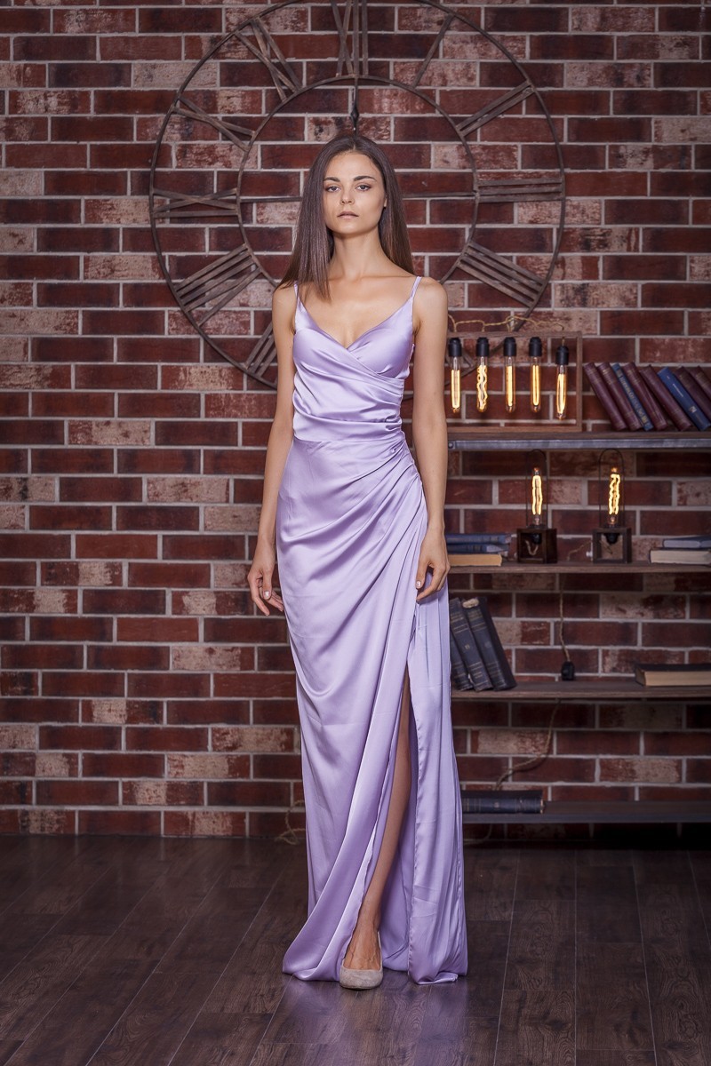 

Нарядное вечернее платье FashionYouWant S лиловый 43330270