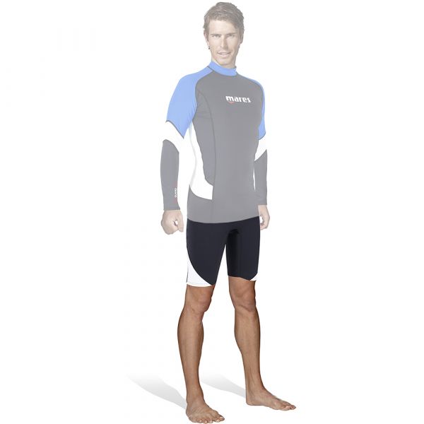 

Шорты солнцезащитные Mares Rash Guard Shorts мужские (чёрно-белый) XL (412547.XL)
