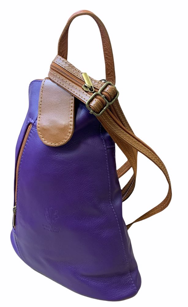 

Рюкзак Italian Bags 3357_viola_cuoio Кожаный Коньячный
