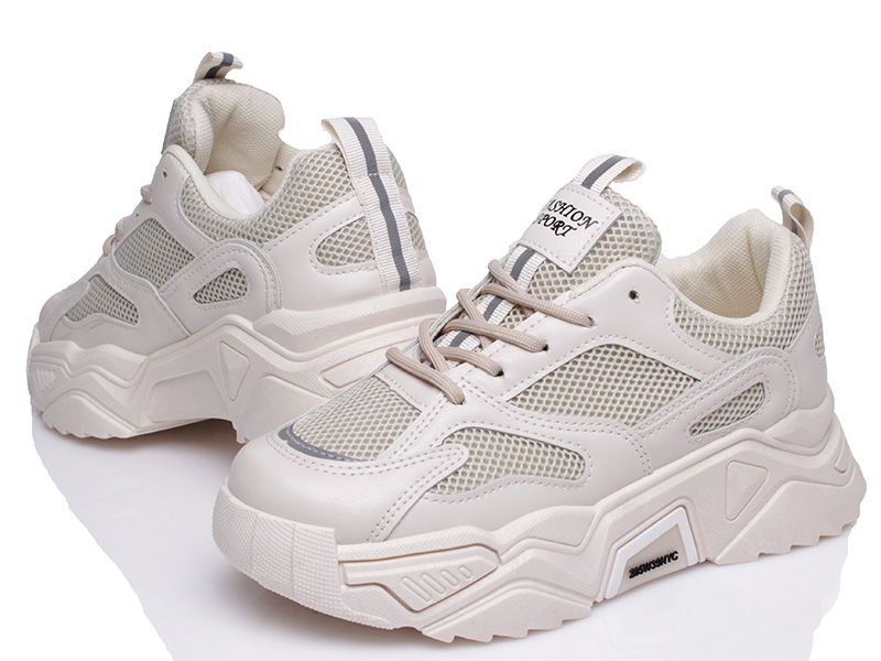 

Женские кроссовки деми Prime D08 BEIGE Бежевый р.36