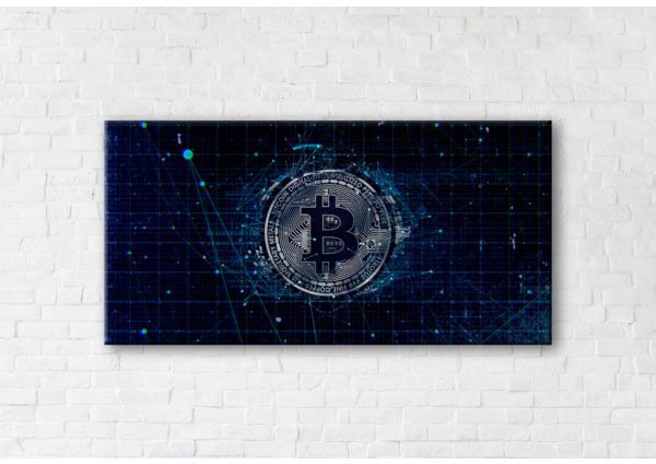 

Картина на холсте IBR Bitcoin 70x140 см