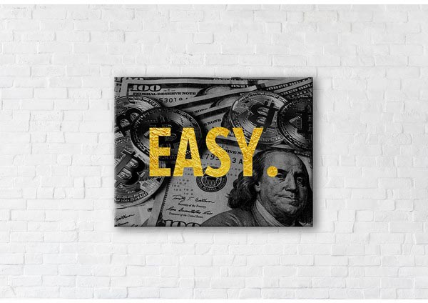 

Картина на холсте IBR Easy Gold 75x100 см