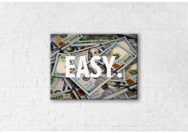 

Картина на холсте IBR Easy Money 75x100 см