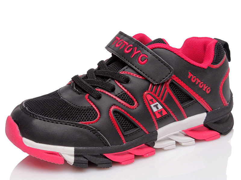 

Детские кроссовки деми Kidsmix 1811 BLACK-RED(31-39) для мальчика Черный р.37 (24 см.)