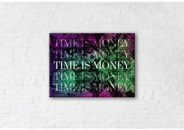 

Картина на холсте IBR Time is money Green 90x120 см