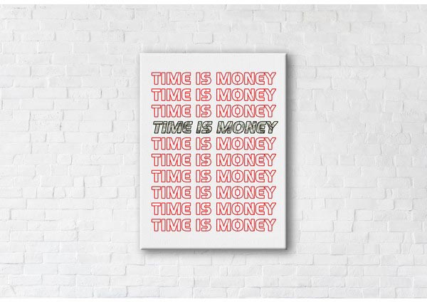 

Картина на холсте IBR Words Money 50x65 см