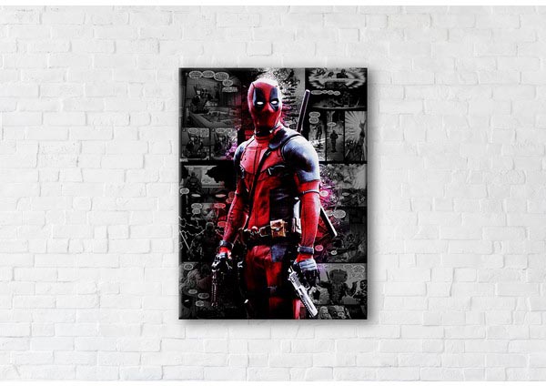 

Картина на холсте IBR Deadpool 110x145 см