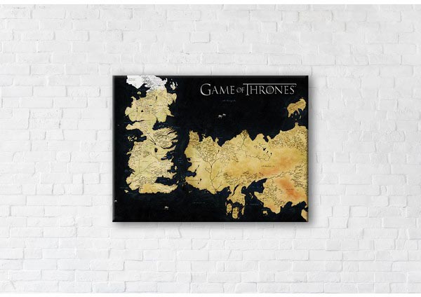 

Картина на холсте IBR Game Of Thrones World 90x120 см
