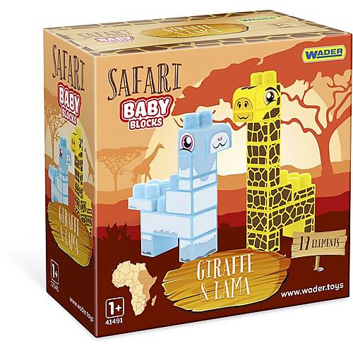 

Конструктор "Baby Blocks: Жираф и Лама" WADER (41500)
