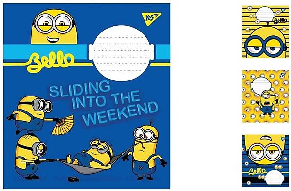 

Тетрадь А5 18 листов в линию Miniontastic (25шт. в упак микс дизайнов) YES (765611)