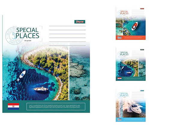

Тетрадь А5 36 листов в линию Spacial places (15шт. в упак 5 дизайнов) 1 Вересня (764930)