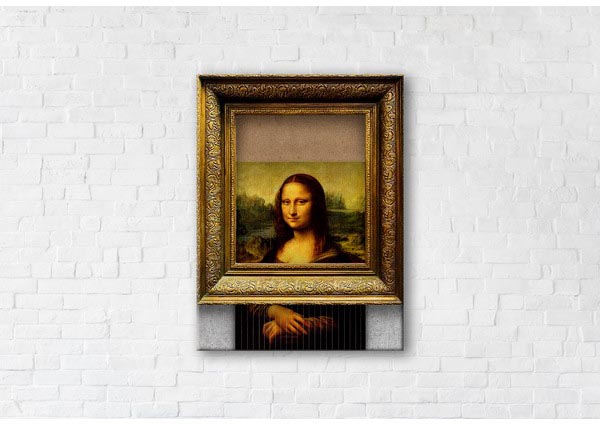

Картина на холсте IBR Banksy Lisa 110x145 см