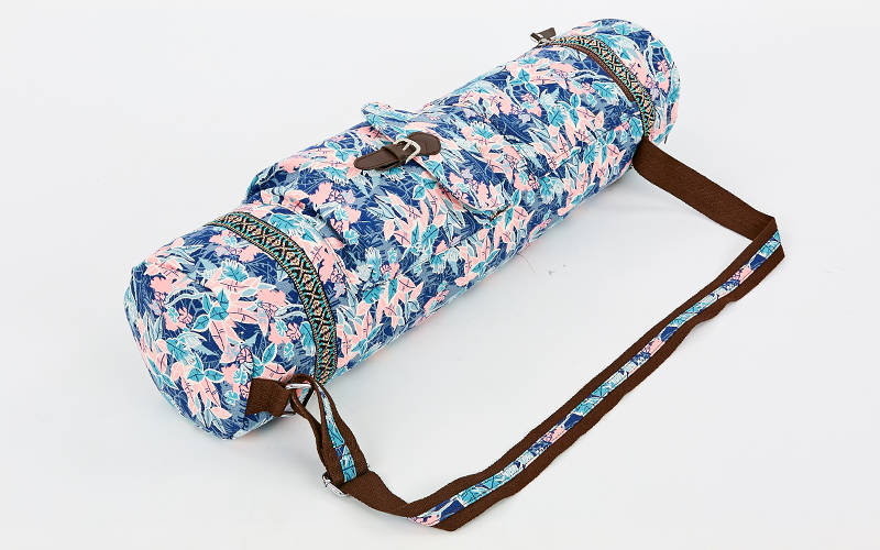 

Сумка для йога коврика Yoga bag FODOKO FI-6972-6 (размер 16смх70см, полиэстер, хлопок, розовый-голубой)