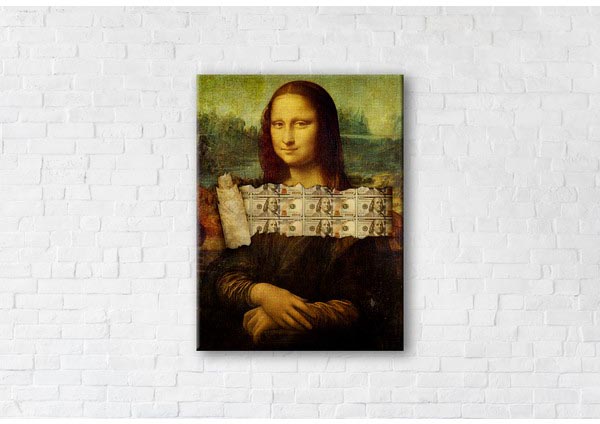 

Картина на холсте IBR Money Lisa 110x145 см