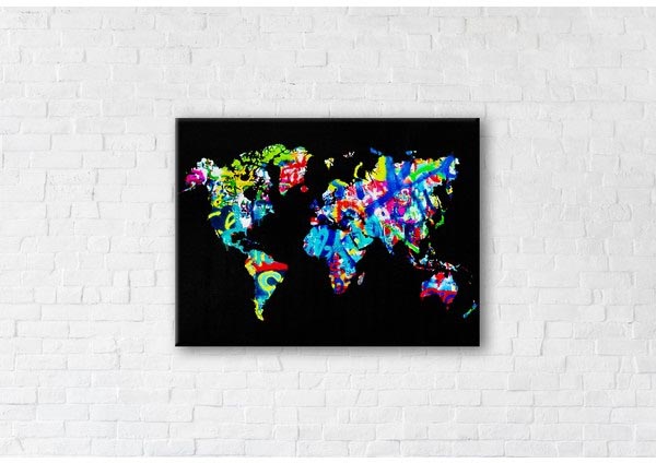 

Картина на холсте IBR Black World 90x120 см