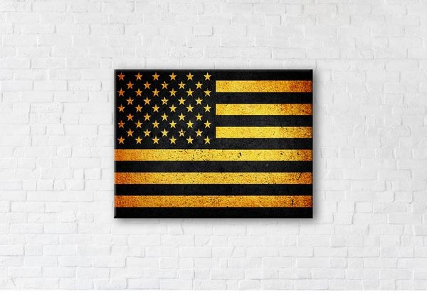 

Картина на холсте IBR USA Gold 90x120 см