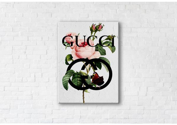 

Картина на холсте IBR Gucci White 110x145 см