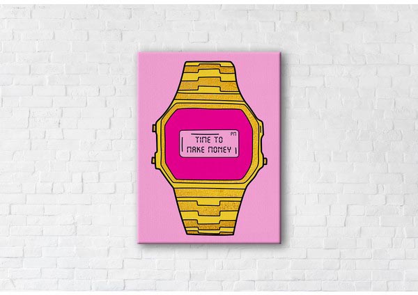 

Картина на холсте IBR Time to make Money (Rose) 45x60 см